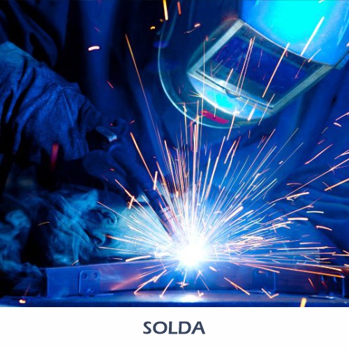 Solda em estruturas metálicas industriais com alta qualidade